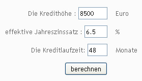 Kreditrechner Kredite online berechnen kostenlos